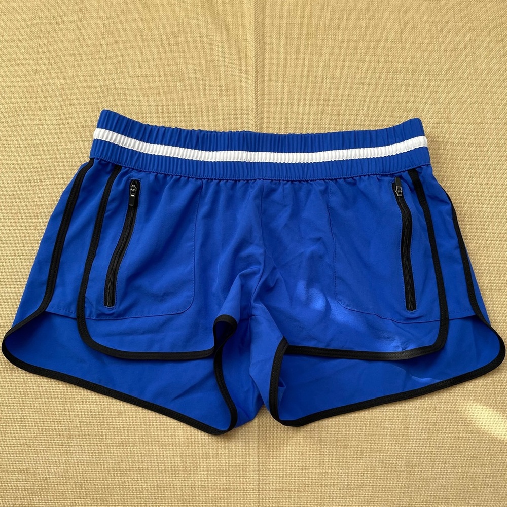 Fabletics 'Tyson Short' Bright Blue Track Athletic Short Shorts